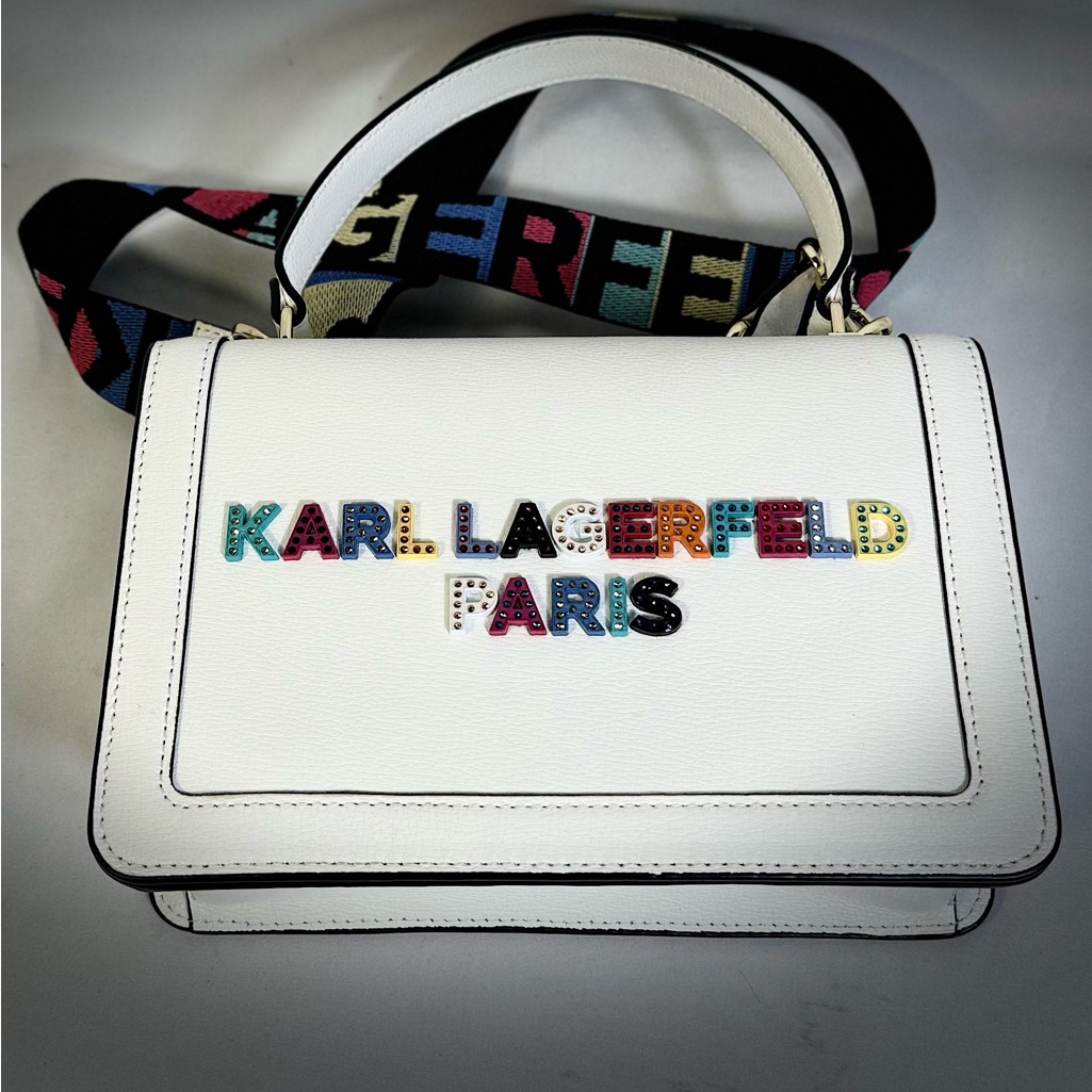 Nwt Karl Lagerfeld Paris Simone Leather Crossbody Bag
